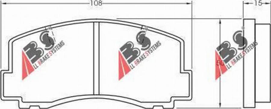 A.B.S. 36509 - Kit de plaquettes de frein, frein à disque cwaw.fr