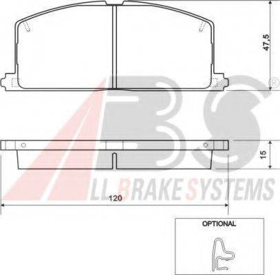 A.B.S. 36535 OE - Kit de plaquettes de frein, frein à disque cwaw.fr