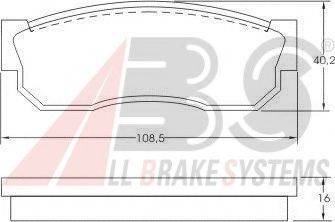 A.B.S. 36520 OE - Kit de plaquettes de frein, frein à disque cwaw.fr