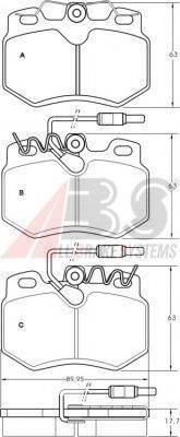 A.B.S. 36579 OE - Kit de plaquettes de frein, frein à disque cwaw.fr