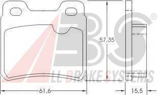 A.B.S. 36694 OE - Kit de plaquettes de frein, frein à disque cwaw.fr