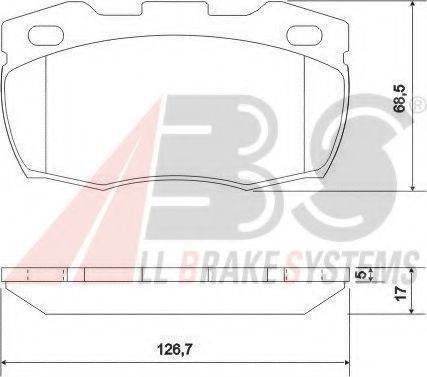 A.B.S. 36696 OE - Kit de plaquettes de frein, frein à disque cwaw.fr