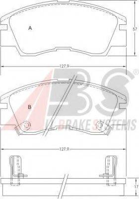 A.B.S. 36648 OE - Kit de plaquettes de frein, frein à disque cwaw.fr