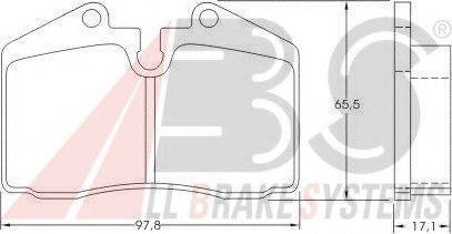 A.B.S. 36662 OE - Kit de plaquettes de frein, frein à disque cwaw.fr