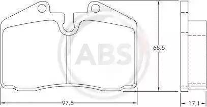 A.B.S. 36662 - Kit de plaquettes de frein, frein à disque cwaw.fr