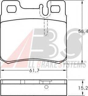 A.B.S. 36687 OE - Kit de plaquettes de frein, frein à disque cwaw.fr