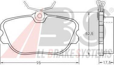 A.B.S. 36622 OE - Kit de plaquettes de frein, frein à disque cwaw.fr