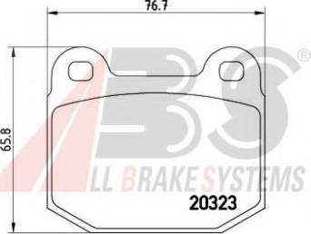 A.B.S. 36090S - Kit de plaquettes de frein, frein à disque cwaw.fr