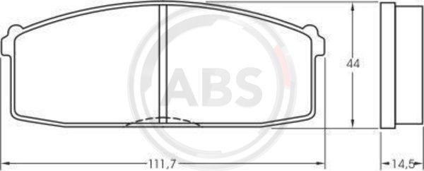 A.B.S. 36158 - Kit de plaquettes de frein, frein à disque cwaw.fr