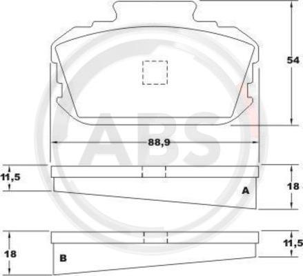 A.B.S. 36101 - Kit de plaquettes de frein, frein à disque cwaw.fr