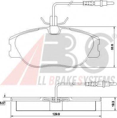 A.B.S. 36899 OE - Kit de plaquettes de frein, frein à disque cwaw.fr