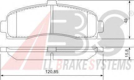 A.B.S. 36848 OE - Kit de plaquettes de frein, frein à disque cwaw.fr