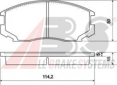 A.B.S. 36865 OE - Kit de plaquettes de frein, frein à disque cwaw.fr