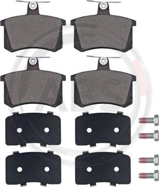 A.B.S. 36818 - Kit de plaquettes de frein, frein à disque cwaw.fr