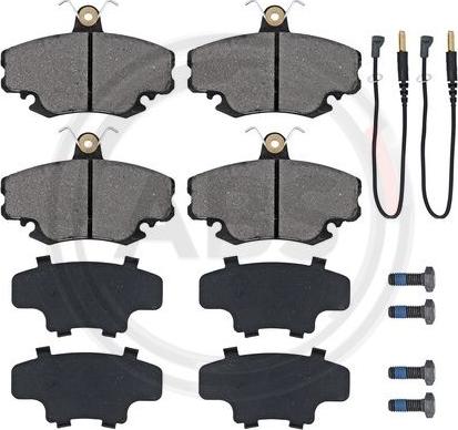 A.B.S. 36881 - Kit de plaquettes de frein, frein à disque cwaw.fr