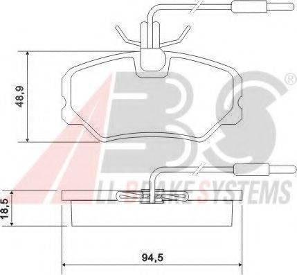 A.B.S. 36879 OE - Kit de plaquettes de frein, frein à disque cwaw.fr