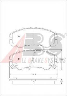 A.B.S. 36793 OE - Kit de plaquettes de frein, frein à disque cwaw.fr