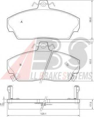 A.B.S. 36746 OE - Kit de plaquettes de frein, frein à disque cwaw.fr