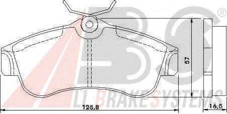 A.B.S. 36740 OE - Kit de plaquettes de frein, frein à disque cwaw.fr