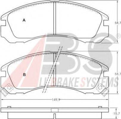 A.B.S. 36753 OE - Kit de plaquettes de frein, frein à disque cwaw.fr