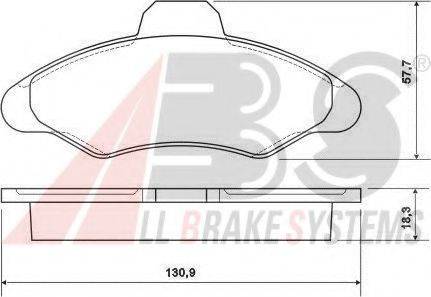 A.B.S. 36709 OE - Kit de plaquettes de frein, frein à disque cwaw.fr