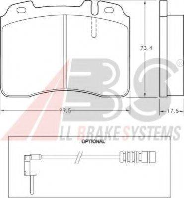 A.B.S. 36716 OE - Kit de plaquettes de frein, frein à disque cwaw.fr