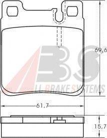 A.B.S. 36787 OE - Kit de plaquettes de frein, frein à disque cwaw.fr