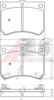 A.B.S. 36727 OE - Kit de plaquettes de frein, frein à disque cwaw.fr