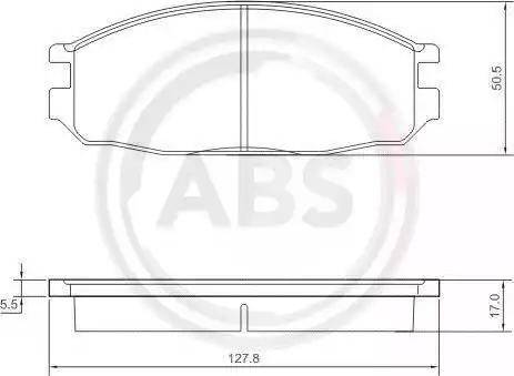 A.B.S. 36776 - Kit de plaquettes de frein, frein à disque cwaw.fr