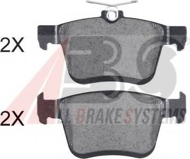 A.B.S. 37964 OE - Kit de plaquettes de frein, frein à disque cwaw.fr