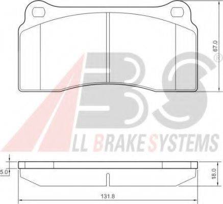 A.B.S. 37441 OE - Kit de plaquettes de frein, frein à disque cwaw.fr