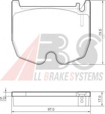 A.B.S. 37455 OE - Kit de plaquettes de frein, frein à disque cwaw.fr