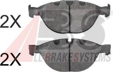 A.B.S. 37463 OE - Kit de plaquettes de frein, frein à disque cwaw.fr