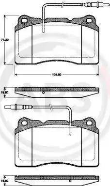 A.B.S. 37408 - Kit de plaquettes de frein, frein à disque cwaw.fr