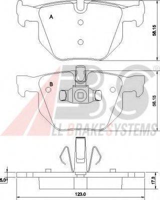 A.B.S. 37410 OE - Kit de plaquettes de frein, frein à disque cwaw.fr