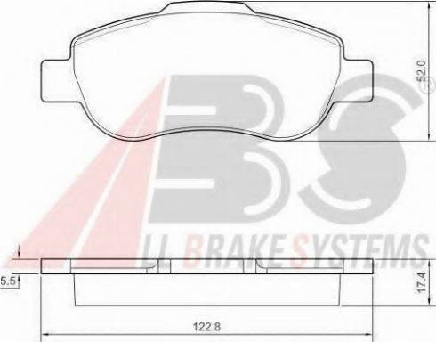 A.B.S. 37439 OE - Kit de plaquettes de frein, frein à disque cwaw.fr