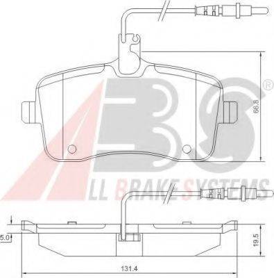 A.B.S. 37430 OE - Kit de plaquettes de frein, frein à disque cwaw.fr