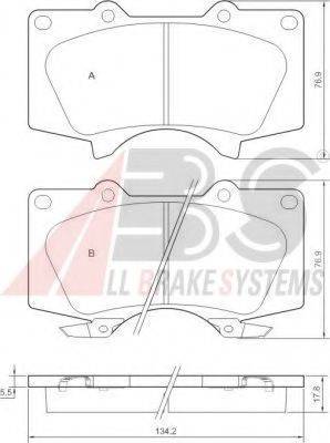 A.B.S. 37420 OE - Kit de plaquettes de frein, frein à disque cwaw.fr