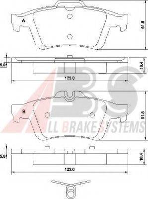 A.B.S. 37477 OE - Kit de plaquettes de frein, frein à disque cwaw.fr