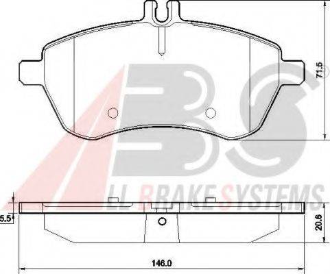 A.B.S. 37584 OE - Kit de plaquettes de frein, frein à disque cwaw.fr