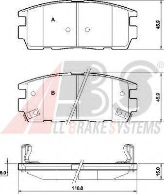 A.B.S. 37583 OE - Kit de plaquettes de frein, frein à disque cwaw.fr