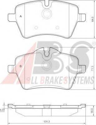 A.B.S. 37535 OE - Kit de plaquettes de frein, frein à disque cwaw.fr