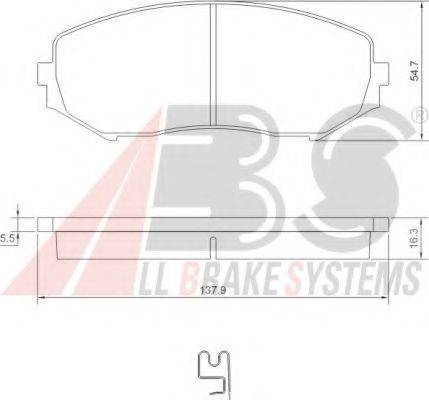 A.B.S. 37531 OE - Kit de plaquettes de frein, frein à disque cwaw.fr