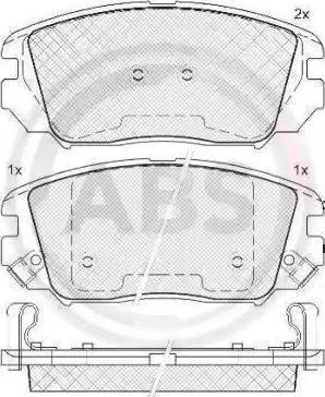 BOSCH 0 986 AB1 234 - Kit de plaquettes de frein, frein à disque cwaw.fr