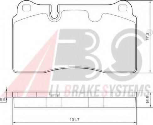 A.B.S. 37614 OE - Kit de plaquettes de frein, frein à disque cwaw.fr