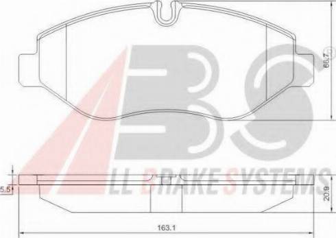 A.B.S. 37633 OE - Kit de plaquettes de frein, frein à disque cwaw.fr