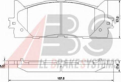 A.B.S. 37677 OE - Kit de plaquettes de frein, frein à disque cwaw.fr