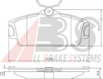 A.B.S. 37046 OE - Kit de plaquettes de frein, frein à disque cwaw.fr