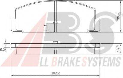 A.B.S. 37067 OE - Kit de plaquettes de frein, frein à disque cwaw.fr