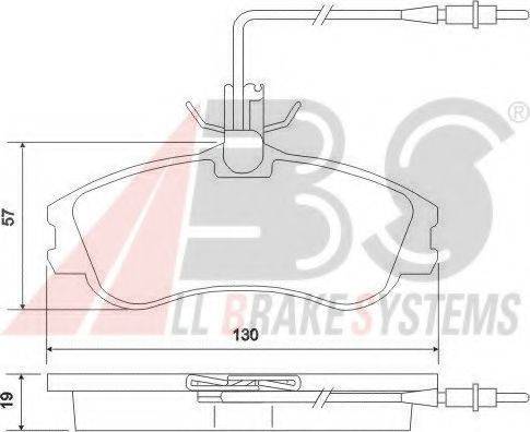 A.B.S. 37016 OE - Kit de plaquettes de frein, frein à disque cwaw.fr